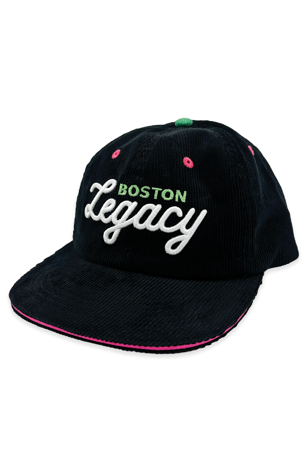NWT Boston Legacy FC Official League Corduroy Snapback Hat NWSL USWNT Unisex Boston Legacy FC Black Cord Hat – NWSL SHOP main image 4
