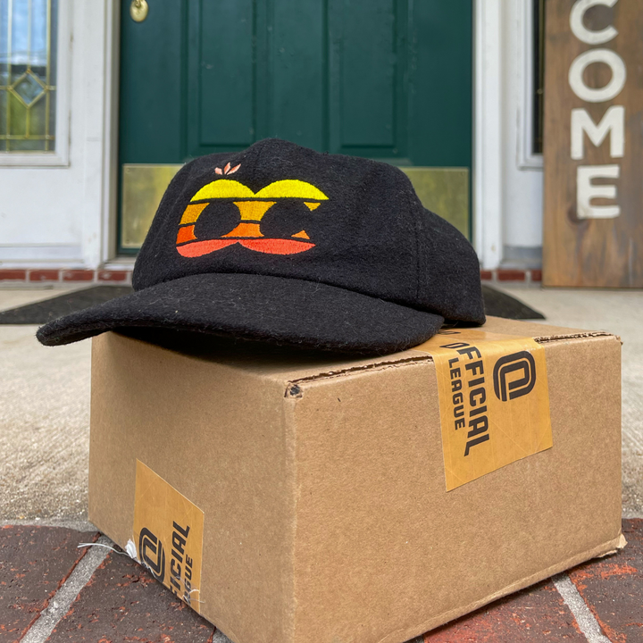 collector's club hat delivered to a door step