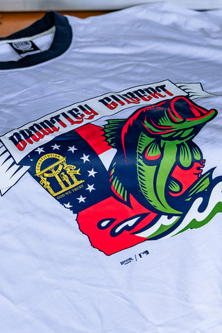 [ Brantley Gilbert x Gwinnett Stripers ] Flag Ringer Tee