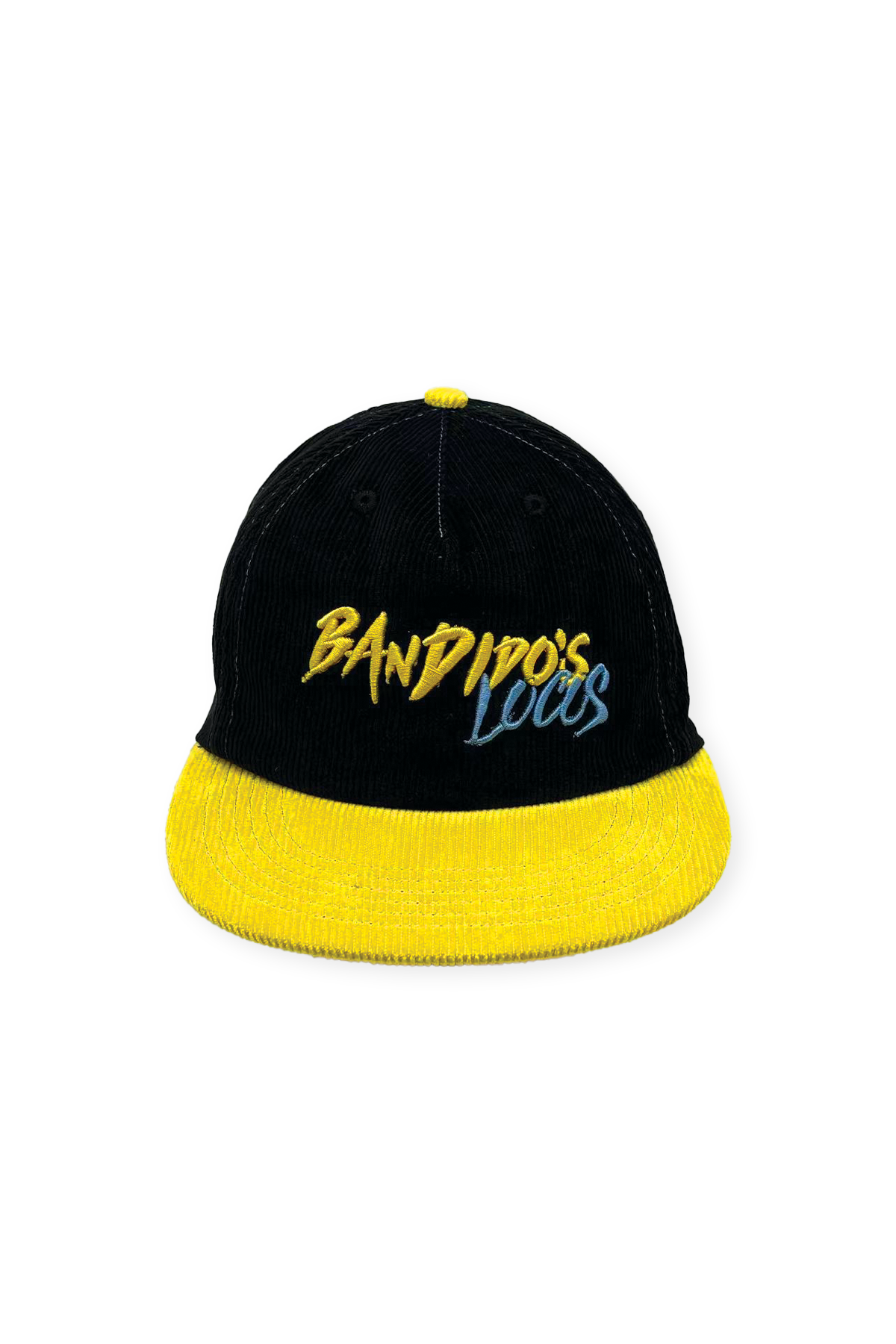 The black and yellow Bandido Locos Cord hat