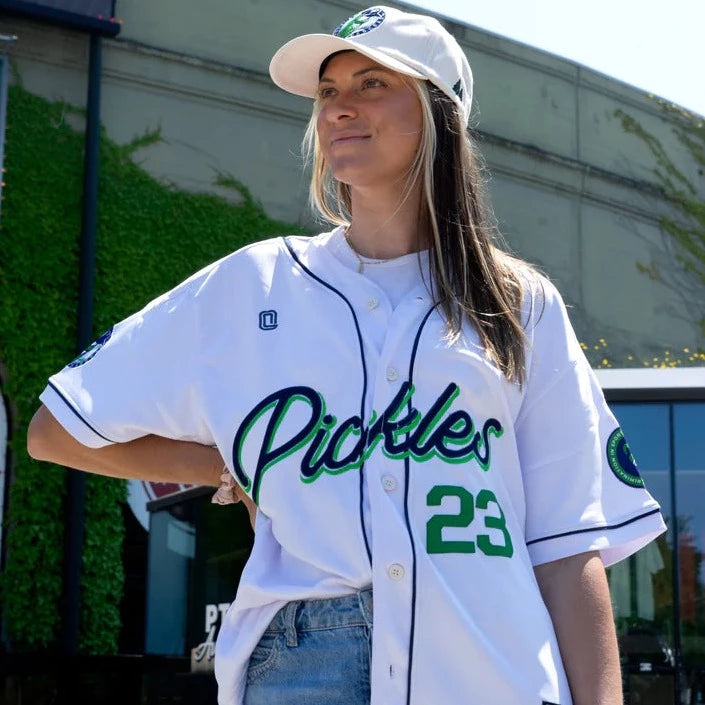 [ portland pickles ] white home jersey