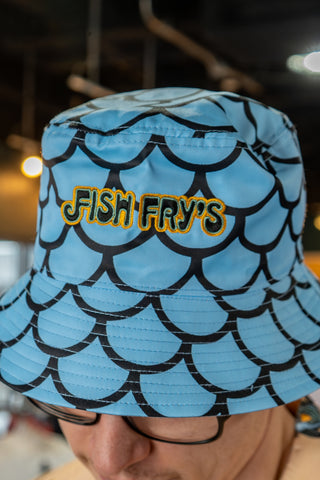 [ Lake County Fish Fry’s ] Reversible Denim Bucket - Official League