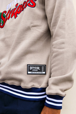 [ Gwinnett Stripers ] Grey Comfort Crew - Official League