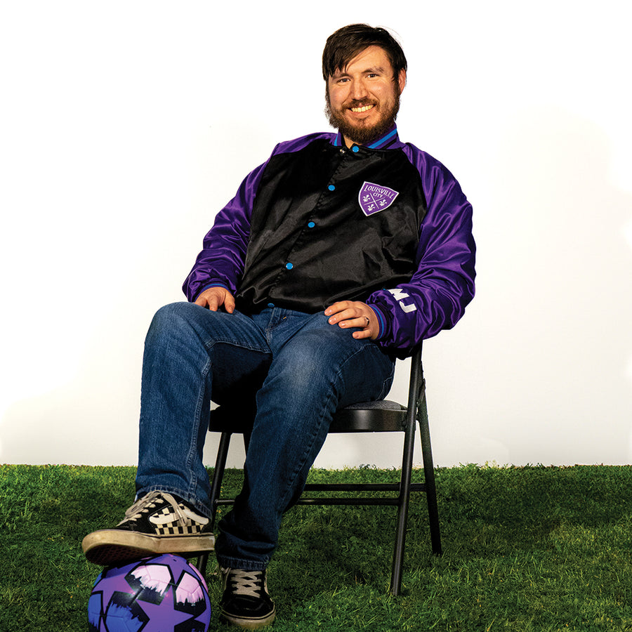 [ my morning jacket x louisville city fc ] satin jacket