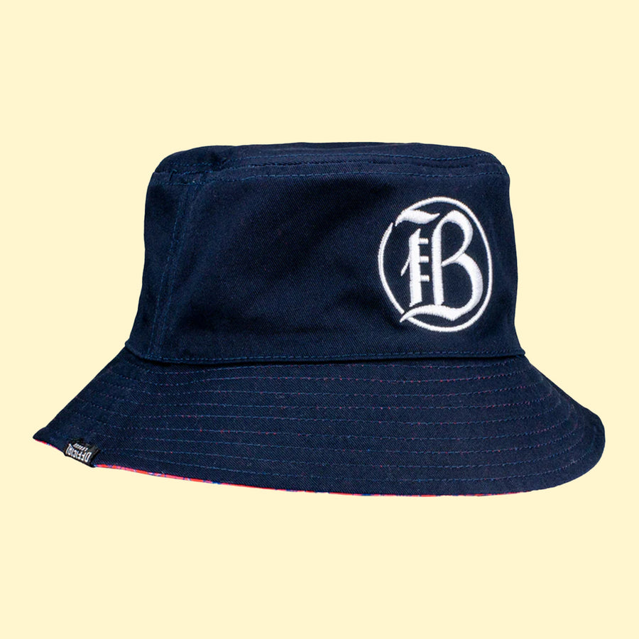 [ bay fc ] reversible poppy bucket hat