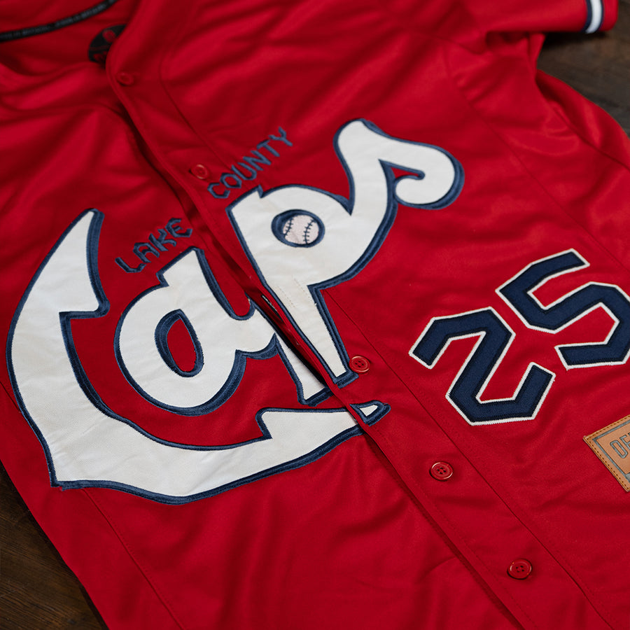 [ lake county captains ] 2025 red alternate jersey