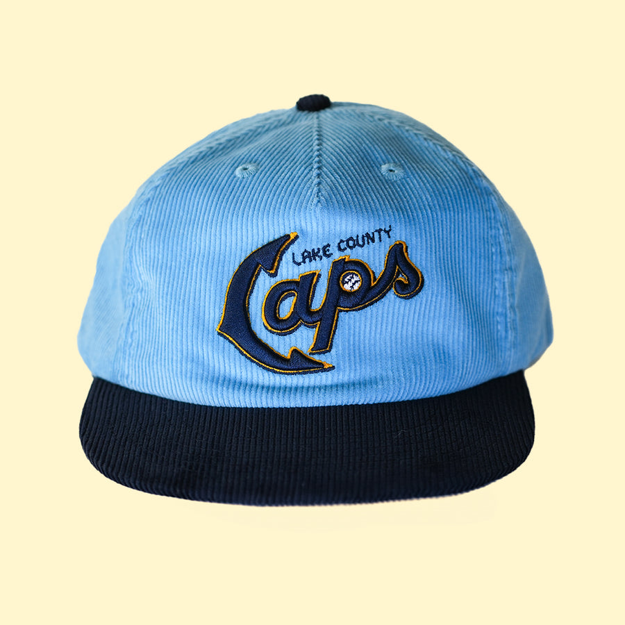 [ lake county captains ] caps blue cord