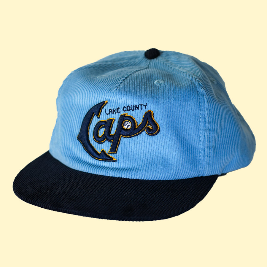 [ lake county captains ] caps blue cord