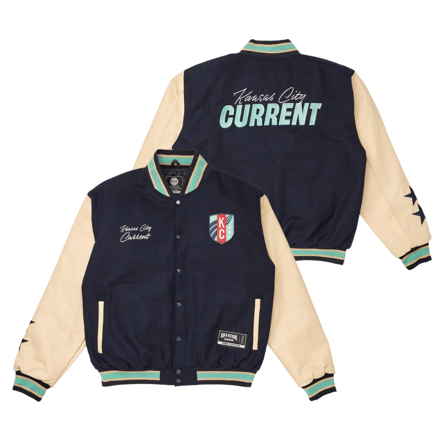 [ kc current ] unisex letterman jacket