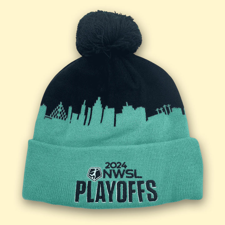 [ kansas city current 2024 nwsl playoff cityscape beanie