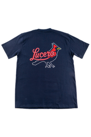 Lucero x Memphis Redbirds Cardinal Tee back