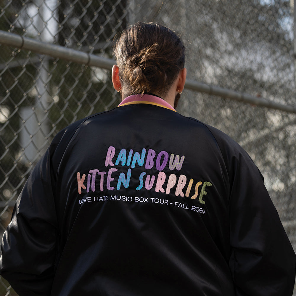 [ rainbow kitten surprise ] love hate music box tour crew jacket