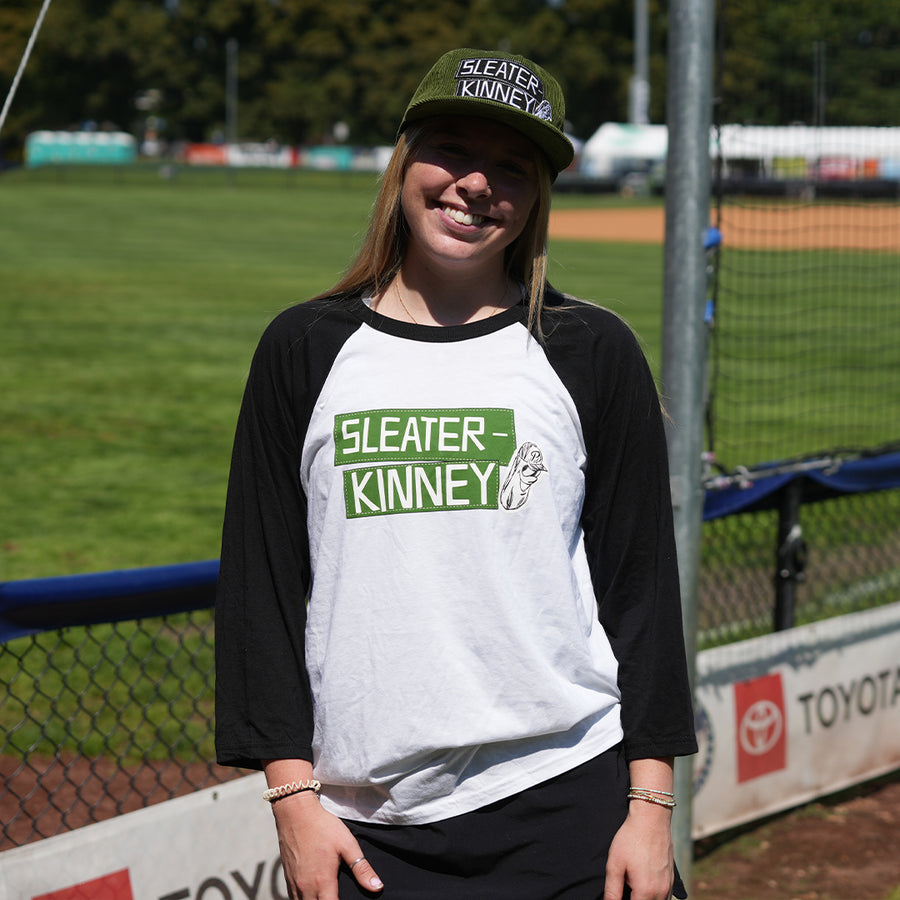 [ sleater-kinney x portland pickles ] baseball tee