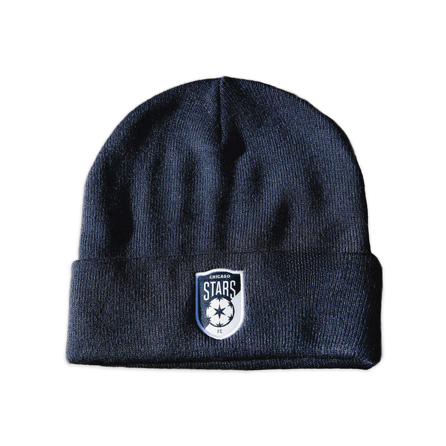 [ chicago stars ] knit crest cuff beanie