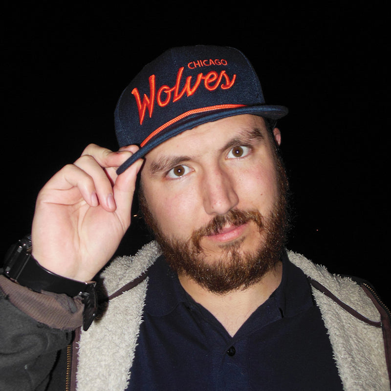 Chicago Wolves collaboration worn by a model
