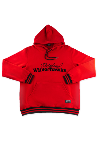 Portland Winterhawks Script Hoodie front product photo