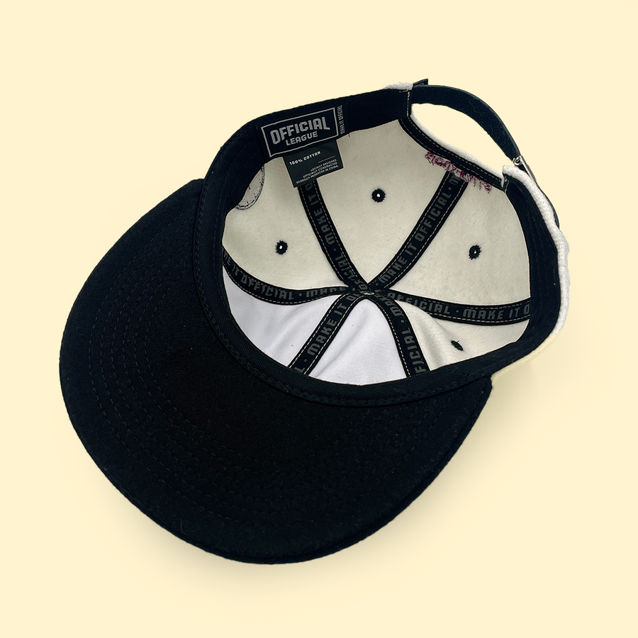 inside of the sioux falls city fc white wool hat
